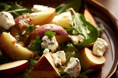 Apple and Goat Cheese Salad with Honey Mustard Dressing
