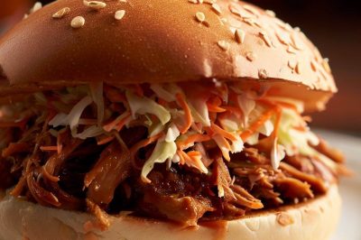 BBQ Pulled Pork Sandwich with Coleslaw
