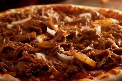 BBQ Pulled Pork and Onion Pizza