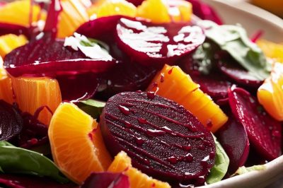 Beet and Orange Salad with Honey Mustard Dressing