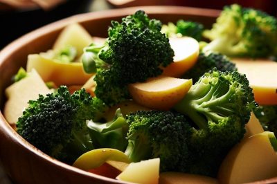 Broccoli and Apple Salad with Honey Mustard Dressing