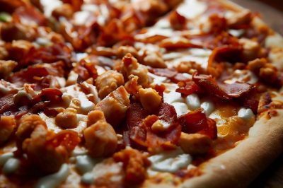Buffalo Chicken and Bacon Ranch Pizza