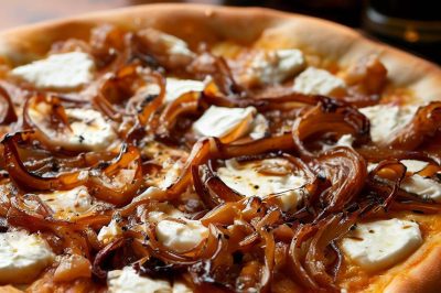 Caramelized Onion and Goat Cheese Pizza
