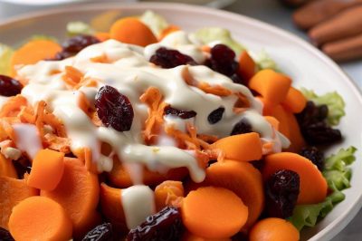 Carrot and Raisin Salad with Honey Yogurt Dressing