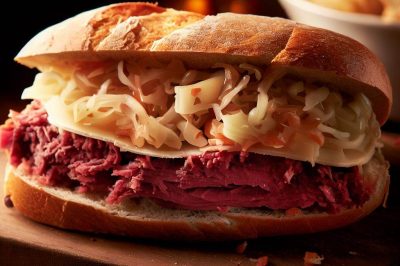 Corned Beef and Sauerkraut Sandwich