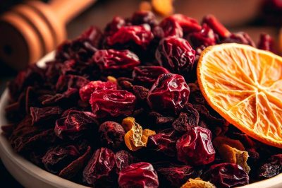 Dehydrated Cranberries with Orange Zest and Cloves