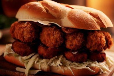 Delicious Meatball Parmesan Sandwich