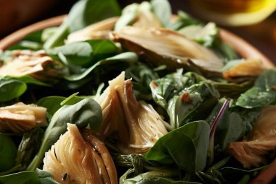 Delicious Spinach and Artichoke Salad