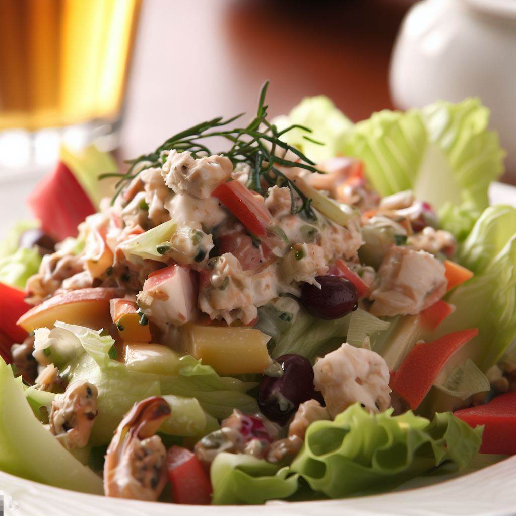 Delicious Waldorf Crab Salad