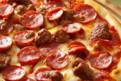 Easy Sausage and Pepperoni Pizza