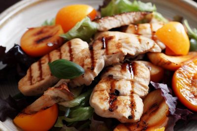 Grilled Apricot and Chicken Salad