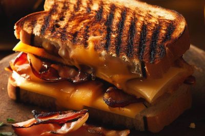 Grilled Cheese with Applewood Smoked Bacon and Cheddar
