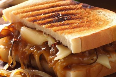Grilled Cheese with Caramelized Onion and Swiss