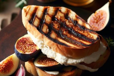 Grilled Cheese with Fig and Goat Cheese on Sourdough