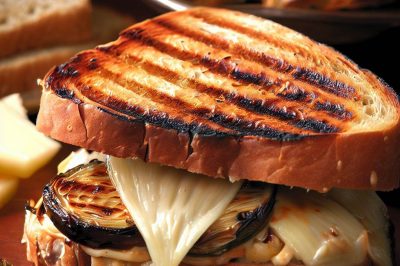 Grilled Cheese with Roasted Artichokes and Provolone on Sourdough