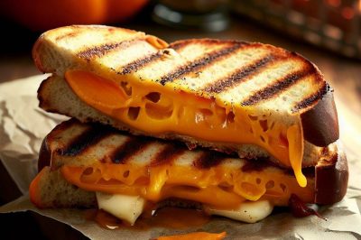 Grilled Cheese with Roasted Butternut Squash and Cheddar