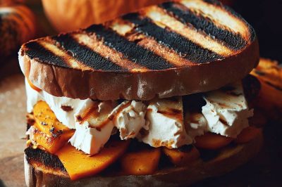 Grilled Cheese with Roasted Butternut Squash and Gouda on Sourdough