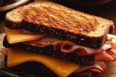 Grilled Cheese with Smoked Ham and Cheddar