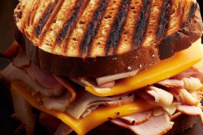 Grilled Cheese with Smoked Turkey and Cheddar on Sourdough