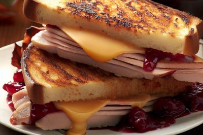 Grilled Cheese with Smoked Turkey and Cranberry Sauce