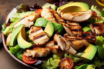 Grilled Chicken and Avocado Waldorf Salad