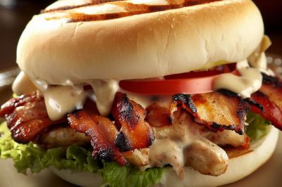 Grilled Chicken and Bacon Ranch Sandwich