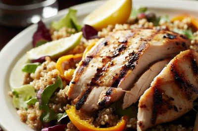 Grilled Chicken and Quinoa Salad with Citrus Vinaigrette
