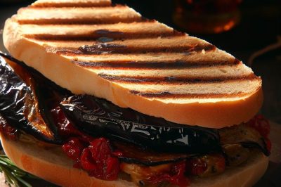 Grilled Eggplant and Sun-Dried Tomato Sandwich