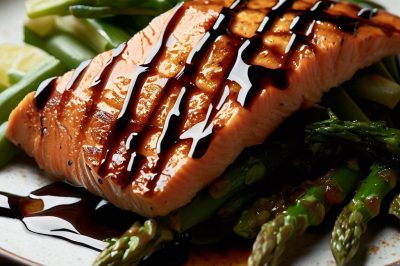 Grilled Salmon and Asparagus Salad with Balsamic Vinaigrette