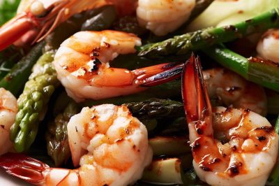 Grilled Shrimp and Asparagus Salad