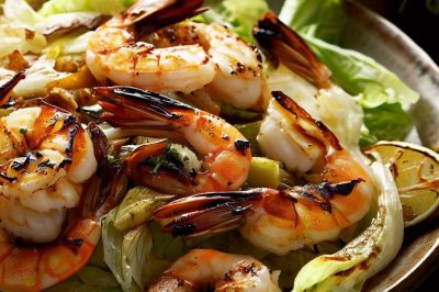 Grilled Shrimp and Roasted Fennel Salad with Lemon Vinaigrette