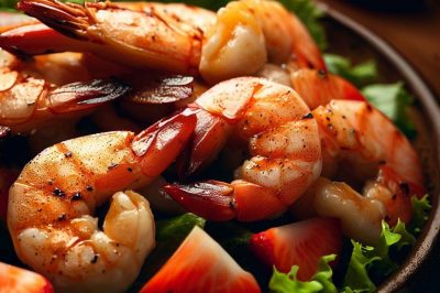 Grilled Shrimp and Strawberry Salad
