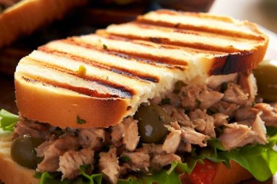 Grilled Tuna and Olive Tapenade Sandwich