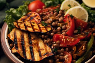 Grilled Vegetable and Lentil Salad