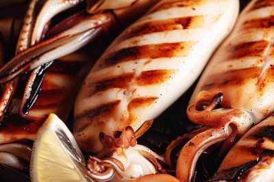 Grilled Welsh Squid