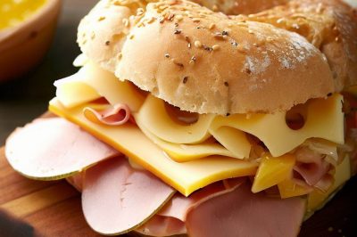 Ham and Apple Cheddar Sandwich with Honey Mustard