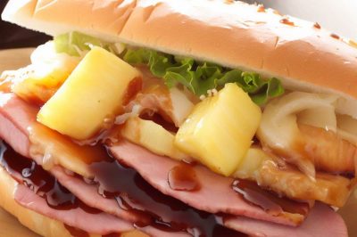 Ham and Pineapple Teriyaki Sandwich