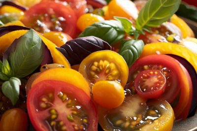 Heirloom Tomato and Basil Salad