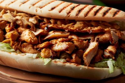 Israeli Chicken Shawarma Sandwich