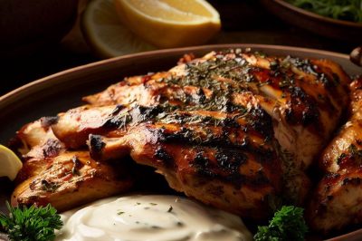Israeli Grilled Chicken with Herbs and Yogurt
