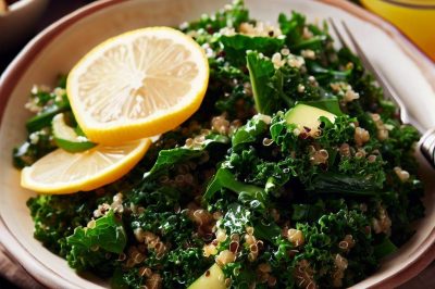 Kale and Quinoa Salad with Lemon Vinaigrette