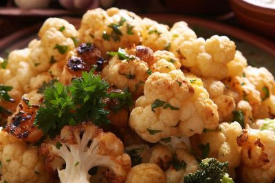 Lebanese Fried Cauliflower with Herbs and Garlic
