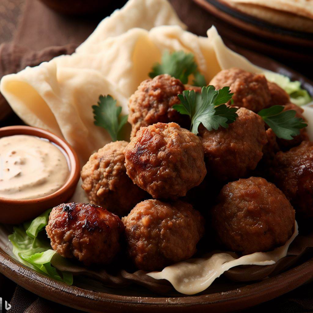 Lebanese Fried Kofta with Tahini Sauce