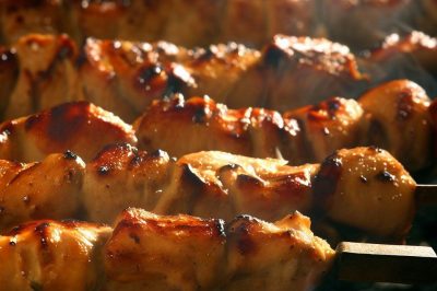 Lebanese Grilled Chicken Skewers