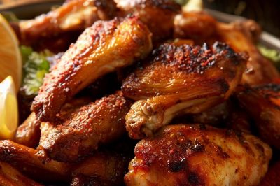 Lebanese Grilled Chicken Wings with Spices