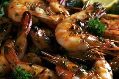 Lebanese Grilled Shrimp with Herbs