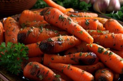 Lebanese Roasted Carrots with Herbs and Garlic
