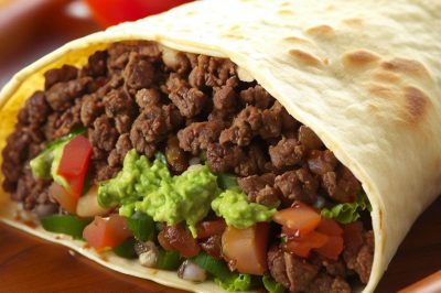Oil-Free Beef Burrito