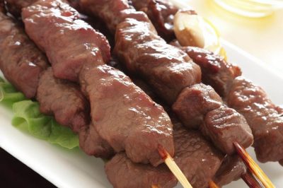 Oil-Free Beef Skewers
