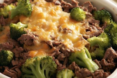 Oil-Free Beef and Broccoli Casserole